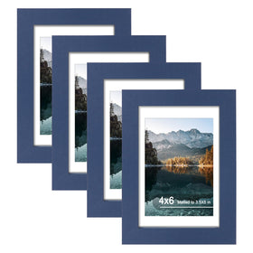 SZYUU blue 4x6 frame front view showcases crisp high-definition glass