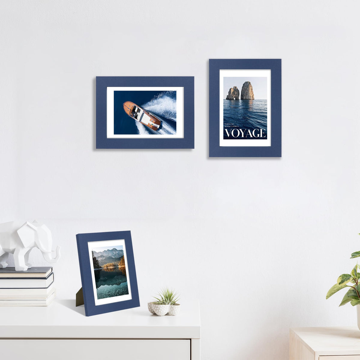 Close-up of SZYUU blue glass frame highlighting clarity