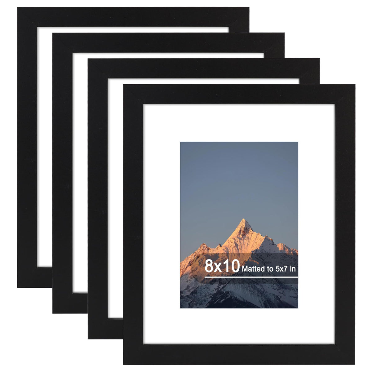 SZYUU 8x10 frame with front glass for crystal-clear photo display