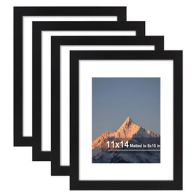 SZYUU 11x14 frame with high-definition glass delivering crisp photo clarity