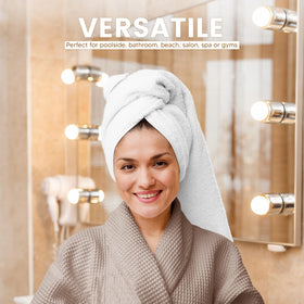 T & L Towel and Linen Mart beige towel; versatile color and fast drying.
