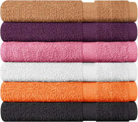T & L Towel and Linen Mart peach towel; bright, inviting color with quick drying.