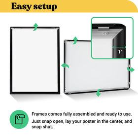 T-SIGN 24x36 frame anti-glare lens protects display