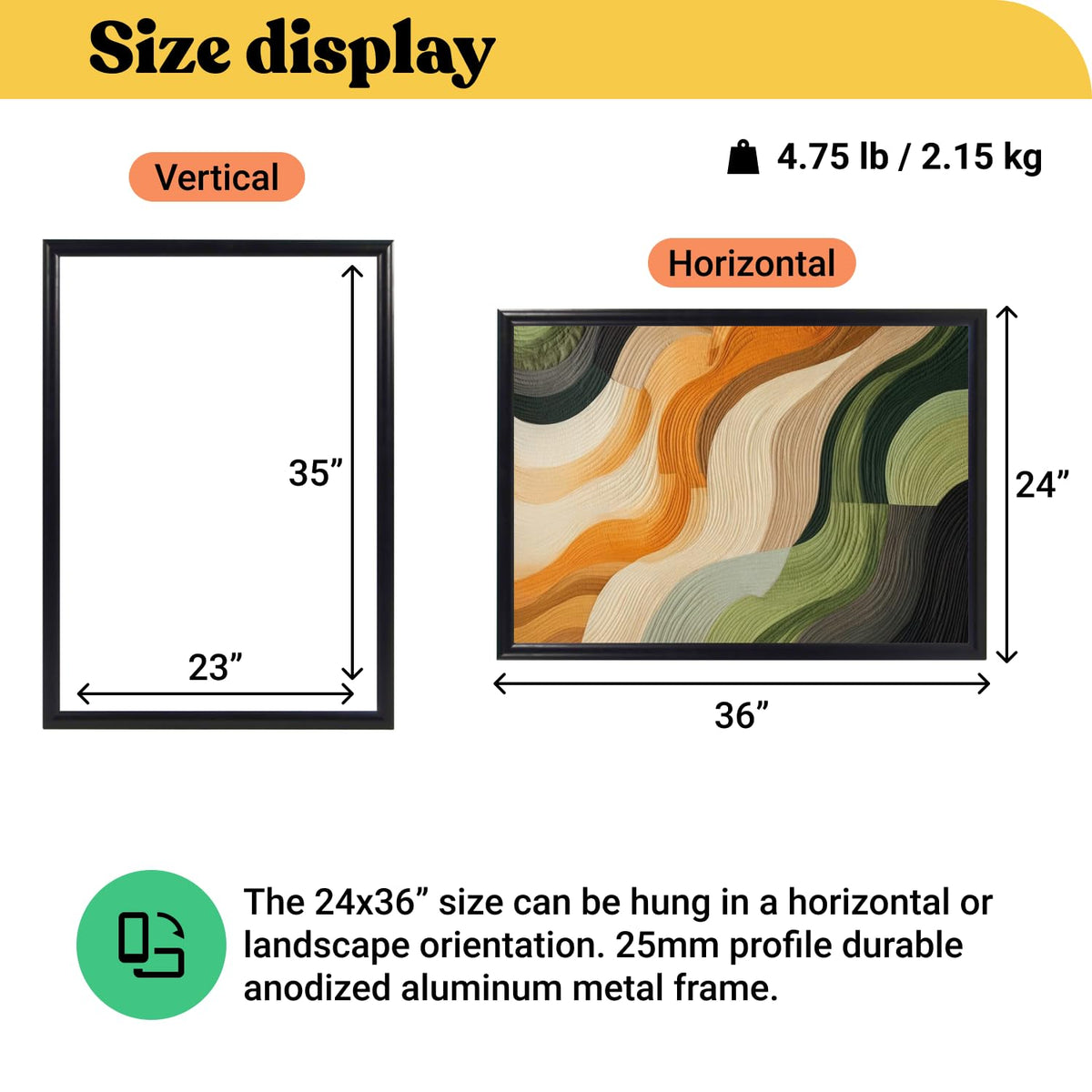 T-SIGN 24x36 frame front-load ease for quick poster swaps