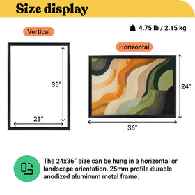 T-SIGN 24x36 frame front-load ease for quick poster swaps