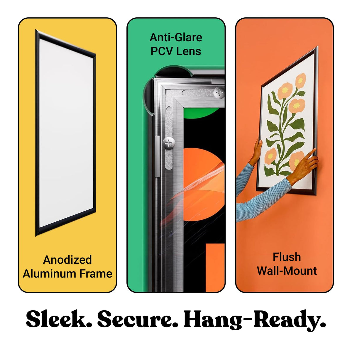 T-SIGN 24x36 frame wall-mount horizontal display ready