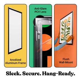 T-SIGN 24x36 frame wall-mount horizontal display ready