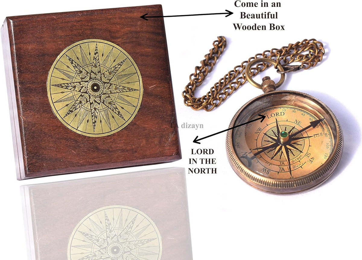 TA dizayn Man of God Compass side angle showing craftsmanship
