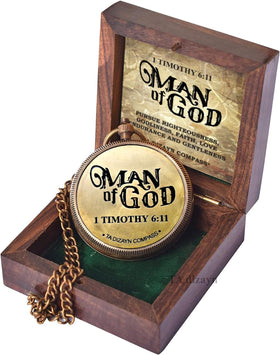 Gift-ready packaging image for TA dizayn Man of God Compass