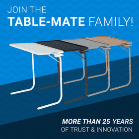 Table-Mate TV Tray Table lightweight yet durable construction.
