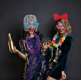 Tahonuss rainbow wig creates colorful character looks for quick costuming.