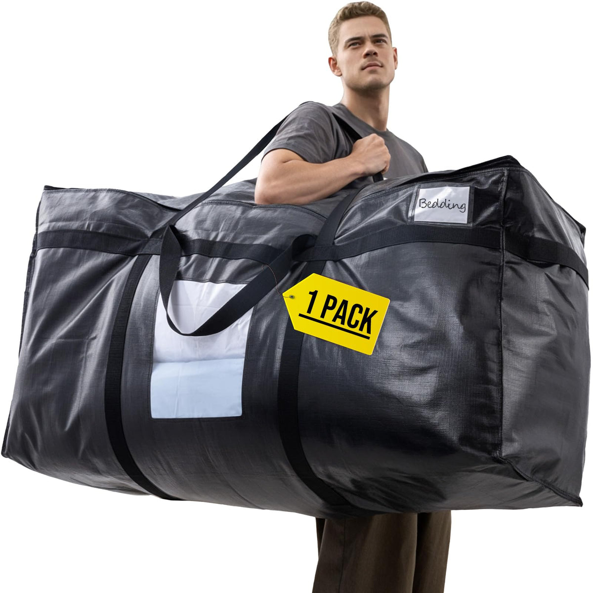 TAILI 69-gallon storage bag full view shows enormous capacity for bulky items.