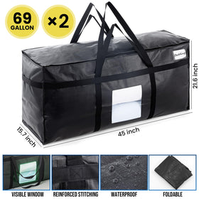 TAILI bag folded flat for compact storage when not in use.