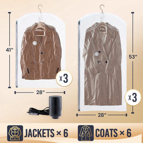 TAILI arc-design vacuum bags keep clothes neatly stored for a tidier closet