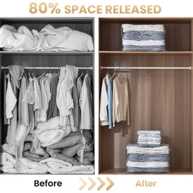 TAILI trapezoidal design maximizes space in closet or luggage.