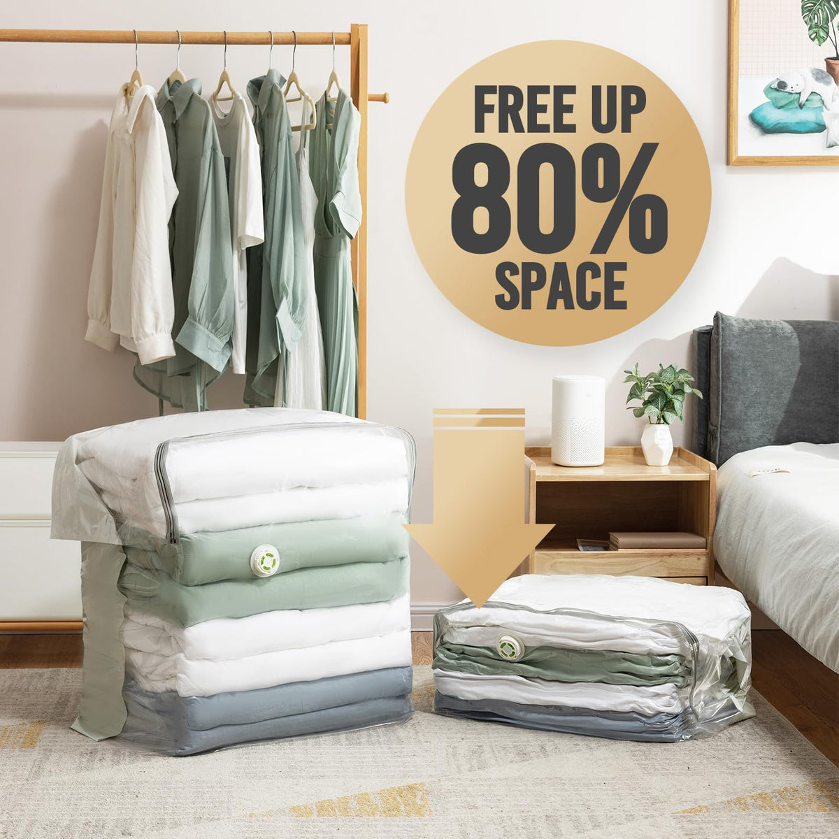 TAILI waterproof and dustproof protection maintains bedding freshness.
