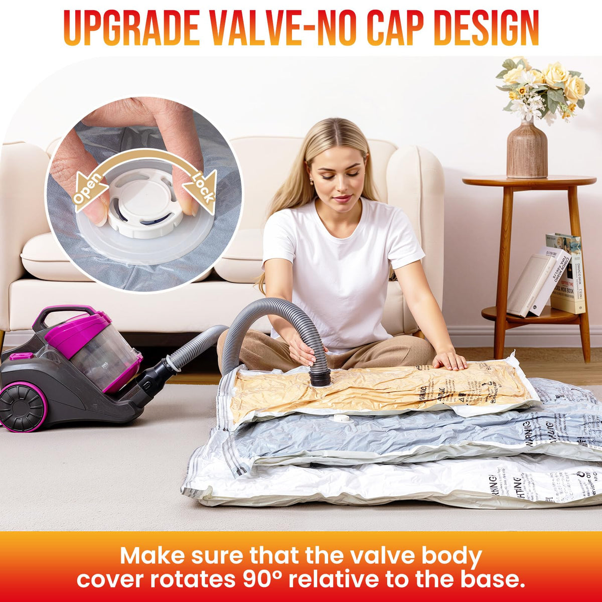 TAILI comforter storage bag safely seals blankets for under-bed storage