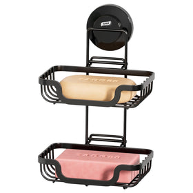 TAILI Double Layer Soap Holder with drainage design keeps bars dry and lasts longer