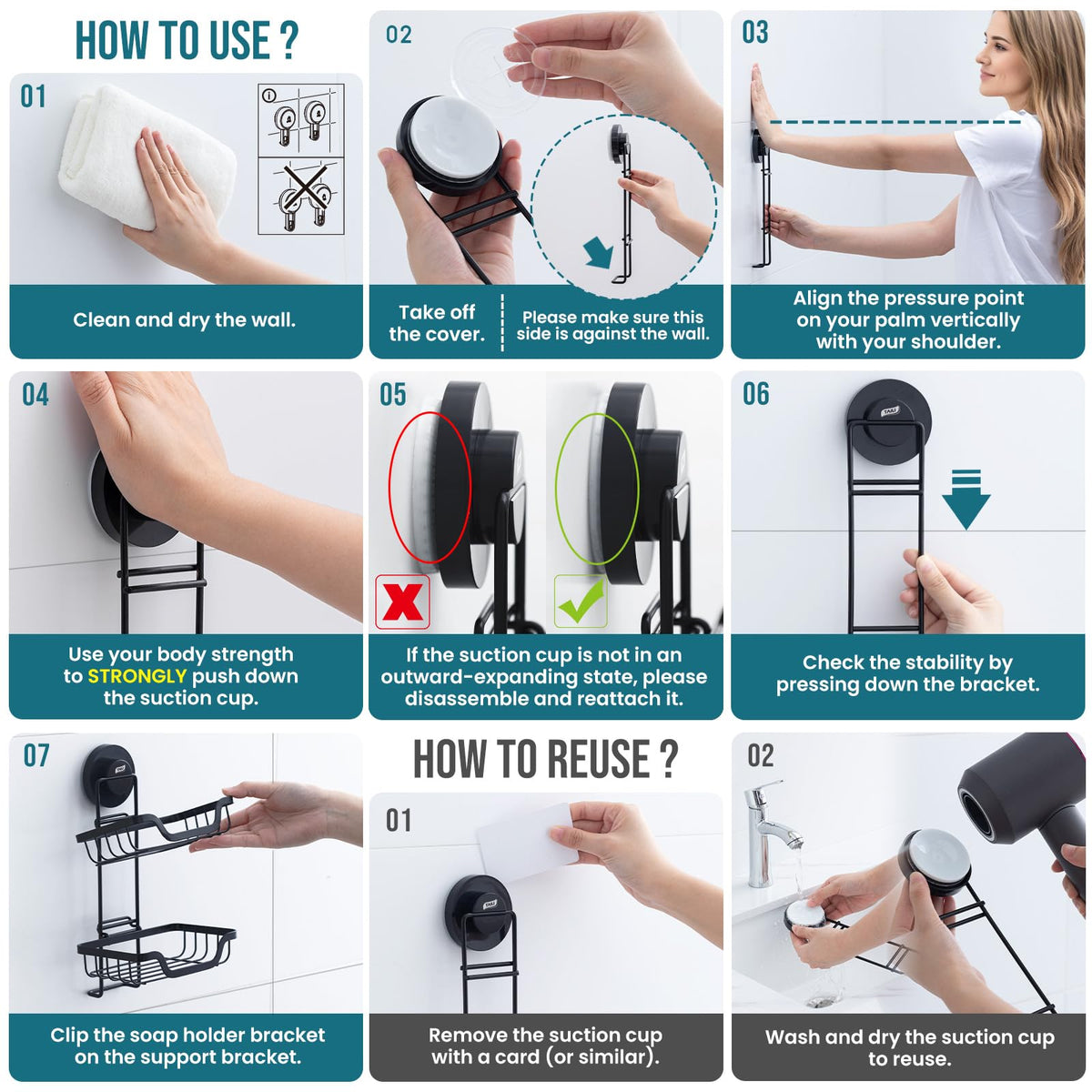 TAILI easy-install system requires no screws or tools for fast wall mounting
