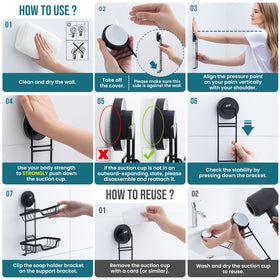 TAILI easy-install system requires no screws or tools for fast wall mounting