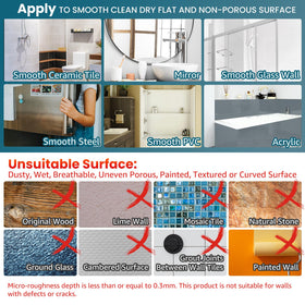 TAILI easy installation on smooth surfaces without tools