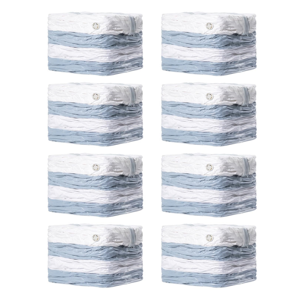 TAILI eight-pack jumbo cube vacuum storage bag for bedding enabling space-saving organization.