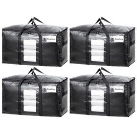 TAILI extra large bags with a visible window for quick item identification during moves.