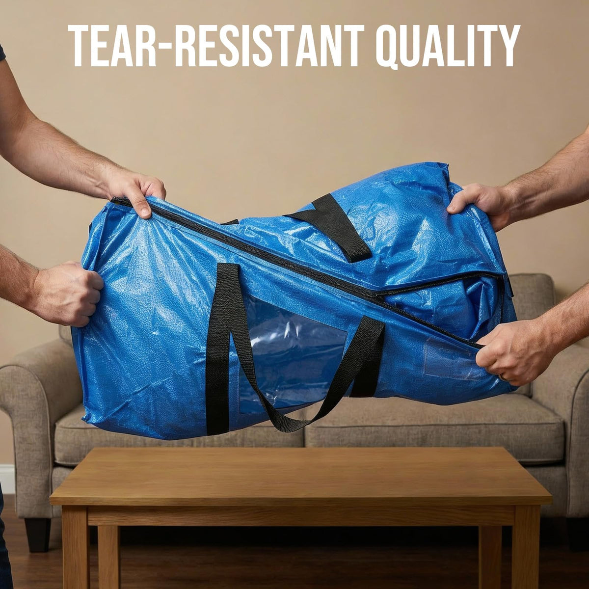 TAILI bags fold flat for compact storage when not in use