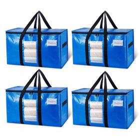 TAILI extra large moving bags with blue visible window for quick content checks