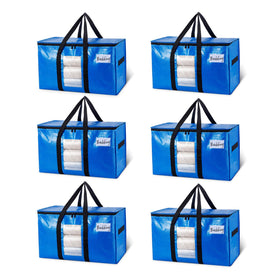 TAILI extra-large moving bags set with blue color and window view for quick identification