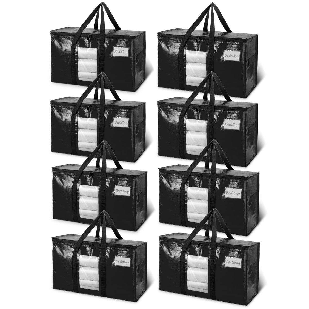 TAILI extra large moving bags with visible window for quick content identification