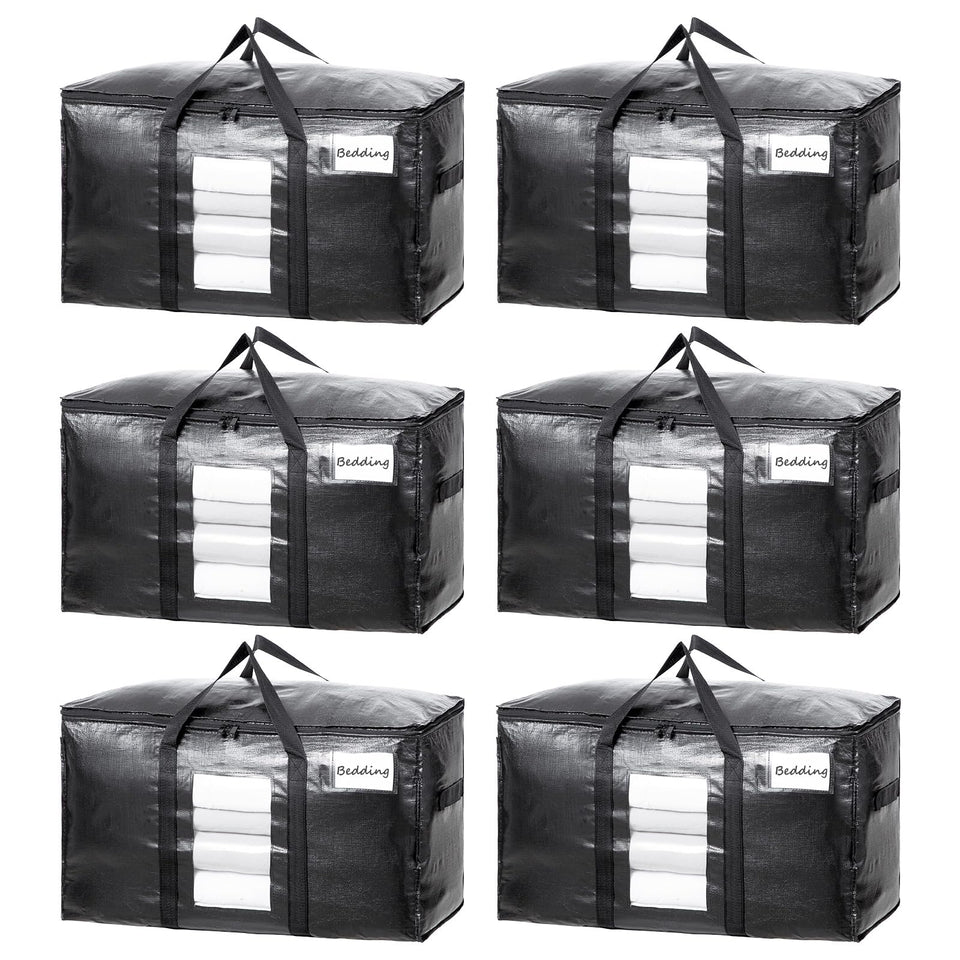 TAILI extra large moving bag with visible window for quick item identification during moves.