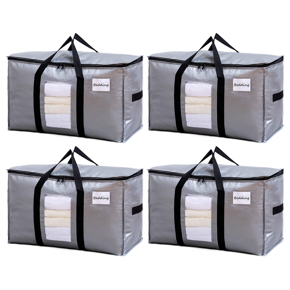 TAILI extra-large bags with visible window for quick labeling during moves.