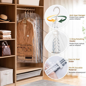TAILI five-layer material protects clothes from dust and moisture.