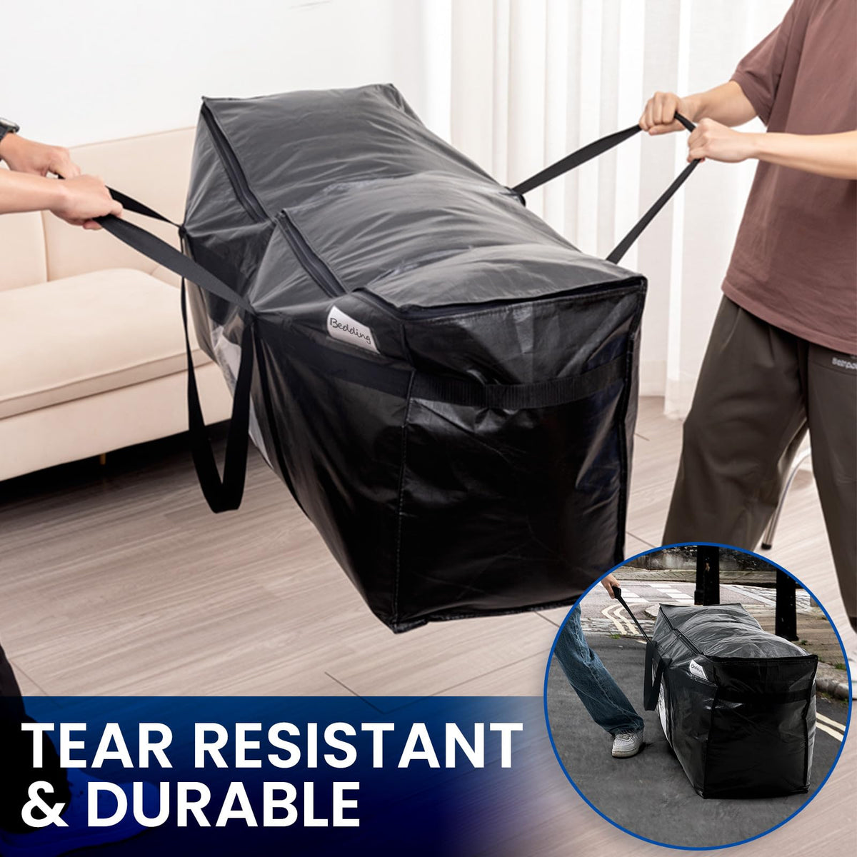 TAILI fold-flat design saves space when the bag is empty.