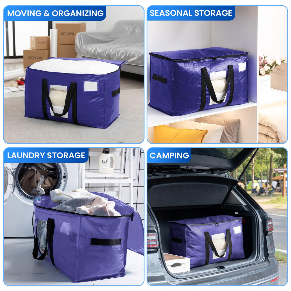 TAILI bag folds flat for compact storage when not in use.