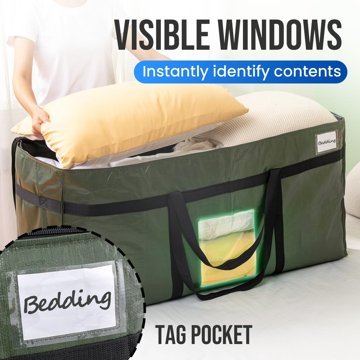 TAILI front window and label slot for quick item ID.