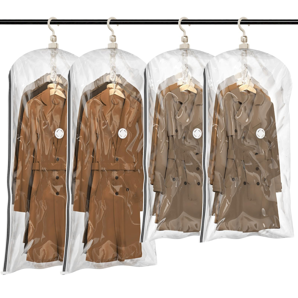 TAILI hanging vacuum storage bags organize closet space efficiently.