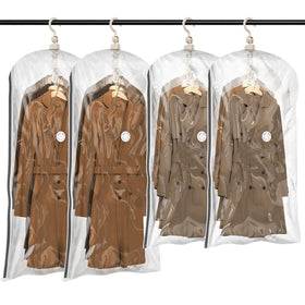 TAILI hanging vacuum storage bags organize closet space efficiently.