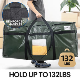 TAILI heavy-duty storage bag showing reinforced zipper for durability.