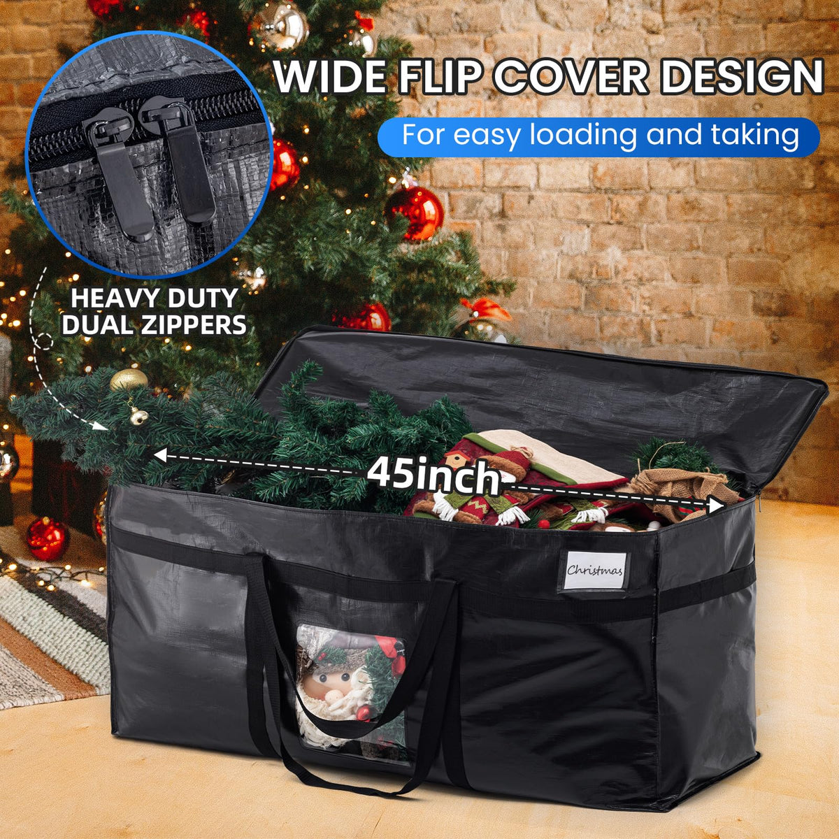 TAILI heavy-duty bag with wrap-around handles supports comfortable transport.