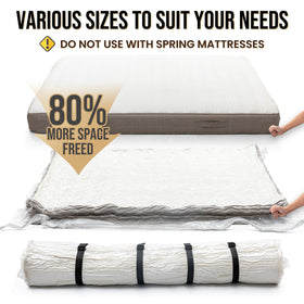 TAILI four straps and handles secure a compressed mattress during transport