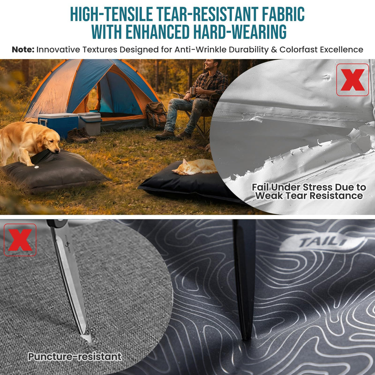 Taili Outdoor Vacuum Storage Bags have a double-seal zipper for secure closure.