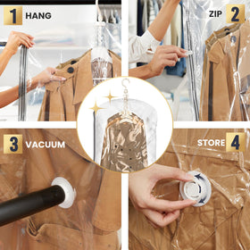 TAILI vacuum bag protects clothes from wrinkles and dust with 5-layer material.