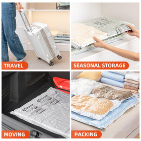 TAILI reusable vacuum bags for versatile closet and travel storage
