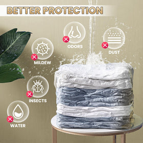 Reusable waterproof vacuum bags by TAILI protecting garments