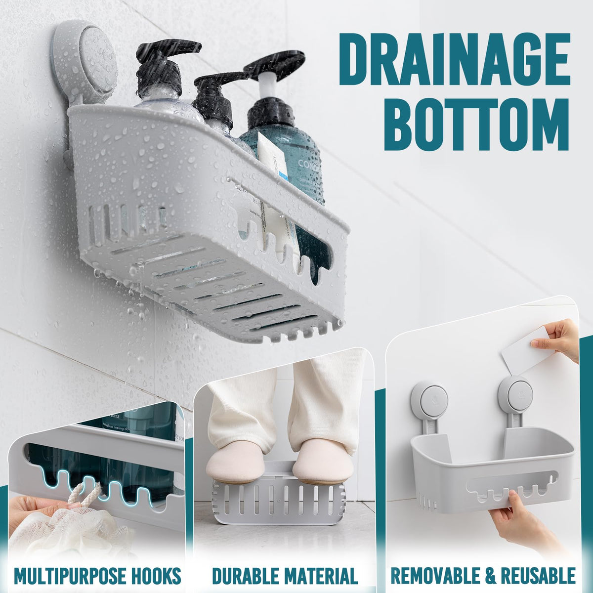 TAILI 2-pack in shower demonstrates space-saving solution