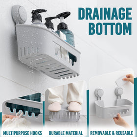 TAILI 2-pack in shower demonstrates space-saving solution
