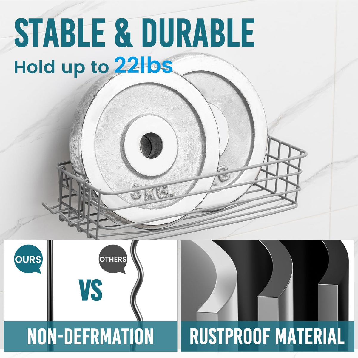 TAILI hollow-out design shelf promotes airflow and quick-drying items