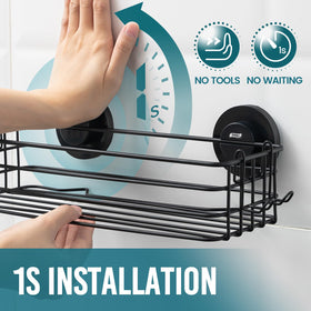 TAILI shower caddy hooks for razor storage keeps blades dry and accessible